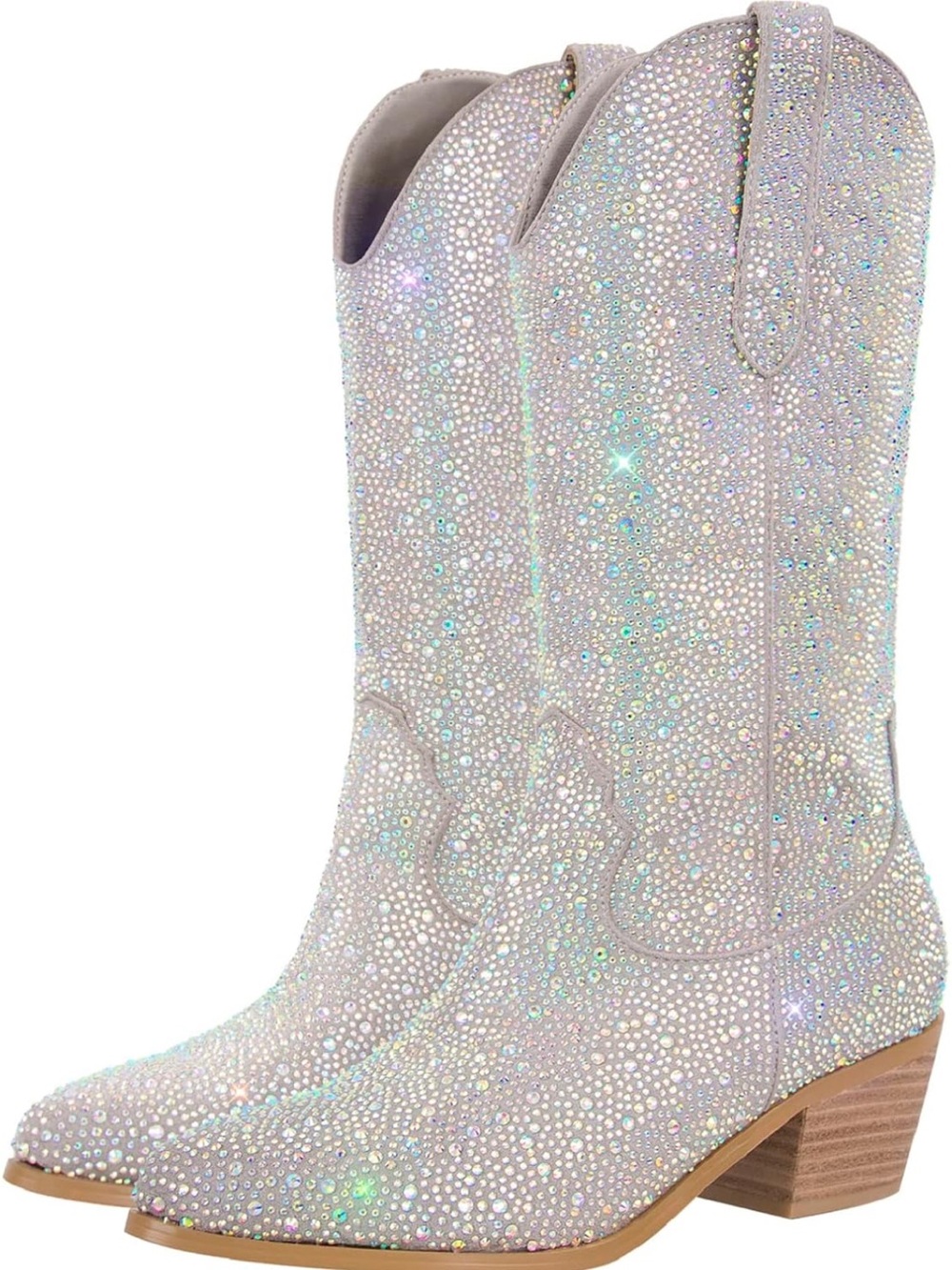 Crystal-Embellished Cowboy Boots